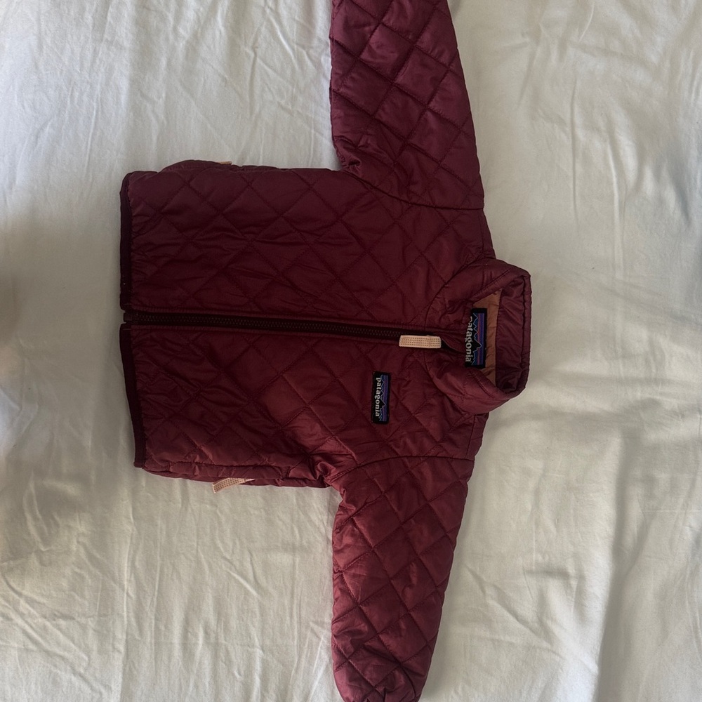 Patagonia Kids Quilted Puffer Jacket - Burgundy